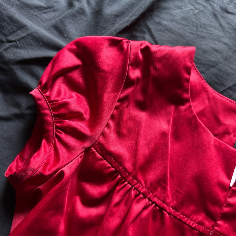 Wet Seal Scarlet Satin Top - Picture 3 of 6